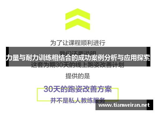 力量与耐力训练相结合的成功案例分析与应用探索